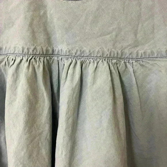 Lucky Brand chambray babydoll dress Flutter sleeve flounce dress S - Picture 8 of 8